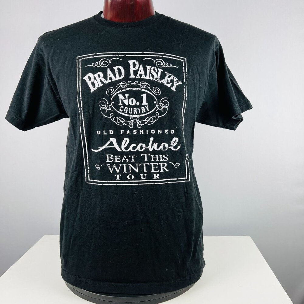Brad Paisley ALCOHOL Beat This Winter Tour Concert XL T-Shirt Shirt